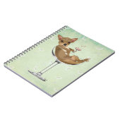 Chihuahua in Cocktail Glass Notitieboek (Linkerzijde)