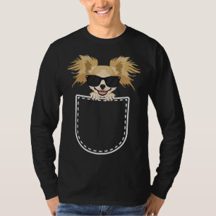 Chihuahua in de borst t-shirt