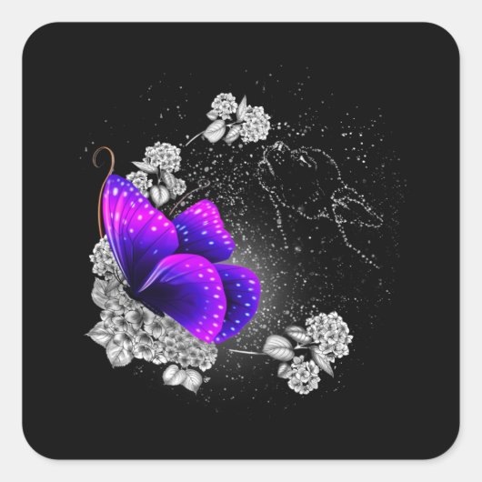 Chihuahua in de hemel Verlies van het Hondenliefhe Vierkante Sticker (Voorkant)