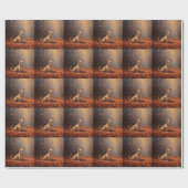 Chihuahua in de herfst laat Herfst inspireren Cadeaupapier (Vlak)