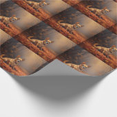 Chihuahua in de herfst laat Herfst inspireren Cadeaupapier (Hoek)