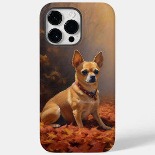 Chihuahua in de herfst laat Herfst inspireren Case-Mate iPhone 14 Pro Max Hoesje