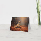 Chihuahua in de herfst laat Herfst inspireren Kaart (Voorkant)