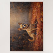 Chihuahua in de herfst laat Herfst inspireren Legpuzzel (Verticaal)