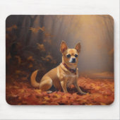 Chihuahua in de herfst laat Herfst inspireren Muismat (Voorkant)