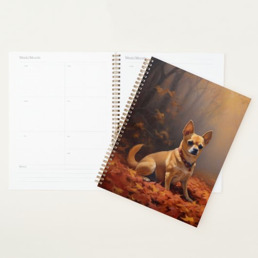 Chihuahua in de herfst laat Herfst inspireren Planner (Display)