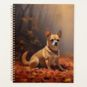 Chihuahua in de herfst laat Herfst inspireren Planner (Voorkant)