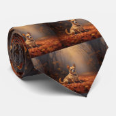 Chihuahua in de herfst laat Herfst inspireren Stropdas (Opgerold)