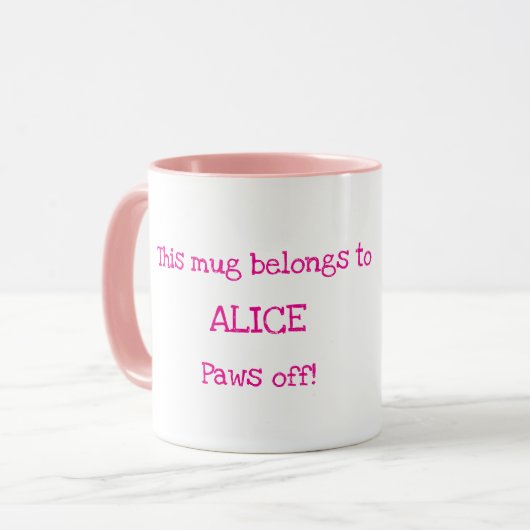 Chihuahua in een gepersonaliseerde snuffel mok (Voorkant links)