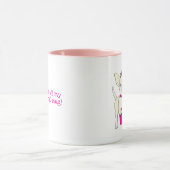 Chihuahua in een tiara-mok mok (Midden)