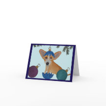 Chihuahua in gebroken kerstversiering