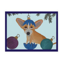 Chihuahua in gebroken kerstversiering