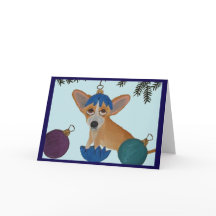 Chihuahua in gebroken kerstversiering