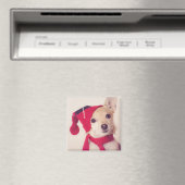 Chihuahua in het Pet van de winter Magneet (Insitu (Vaatwasser))
