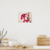 Chihuahua in het Pet van de winter Poster (Keuken)