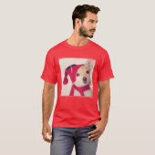 Chihuahua in het Pet van de winter T-shirt (Voorkant volledig)