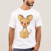 Chihuahua in Rudolf Costume T-shirt (Voorkant)