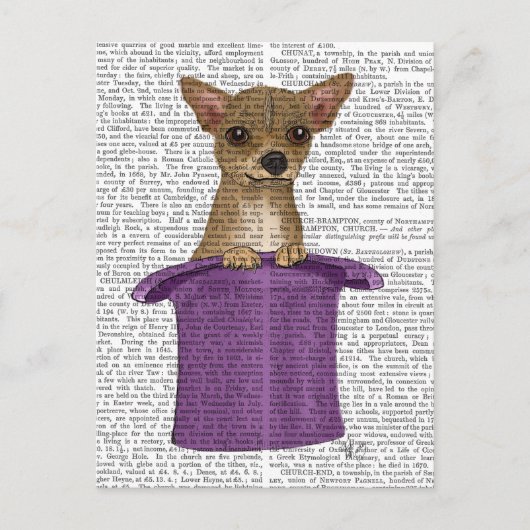 Chihuahua in Top Hat Briefkaart (Voorkant)