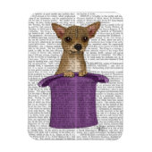 Chihuahua in Top Hat Magneet (Verticaal)