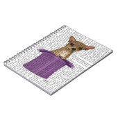 Chihuahua in Top Hat Notitieboek (Linkerzijde)