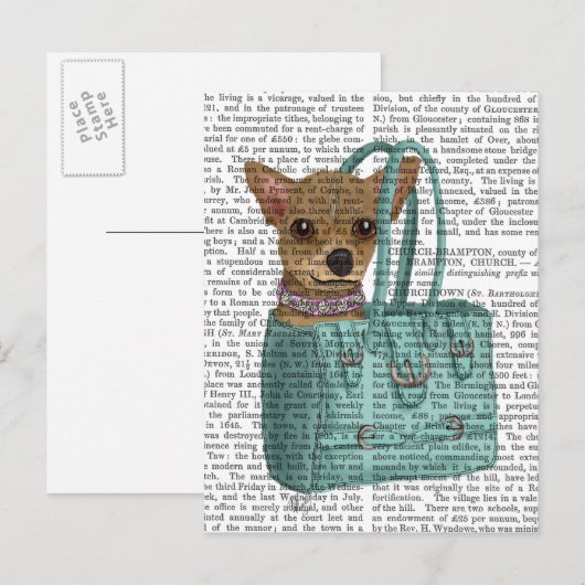 Chihuahua in zak briefkaart (Voorkant / Achterkant)