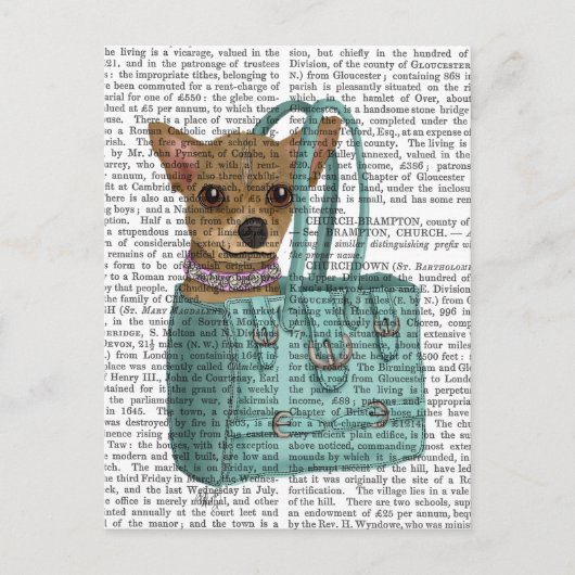 Chihuahua in zak briefkaart (Voorkant)