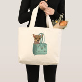 Chihuahua in zak grote tote bag (Voorkant (product))