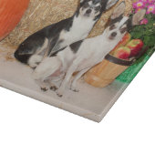 Chihuahua is in de herfst snijplank (Hoek)