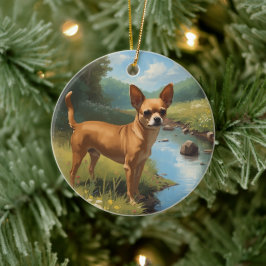 Chihuahua Keramisch Ornament