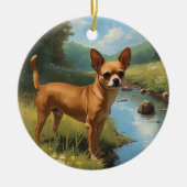 Chihuahua Keramisch Ornament (Voorkant)