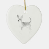 Chihuahua Keramisch Ornament (Rechts)