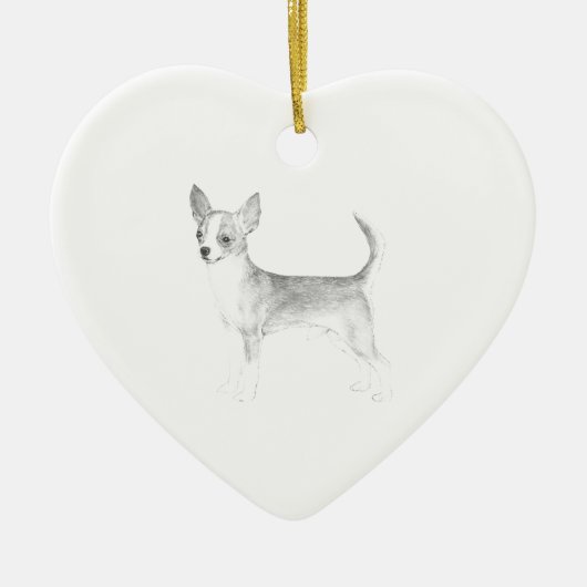 Chihuahua Keramisch Ornament (Voorkant)