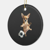 Chihuahua  keramisch ornament (Links)