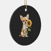 Chihuahua Keramisch Ornament (Rechts)