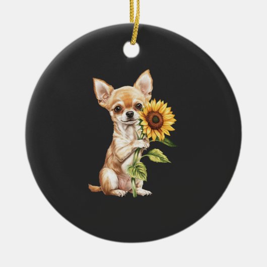 Chihuahua Keramisch Ornament (Voorkant)