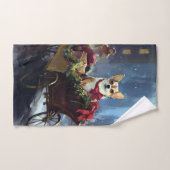 chihuahua kerst feestelijk seizoen bad handdoek (Handdoek)