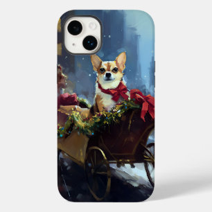 chihuahua kerst feestelijk seizoen Case-Mate iPhone 14 plus hoesje