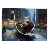 chihuahua kerst feestelijk seizoen groot cadeauzakje (Achterkant)