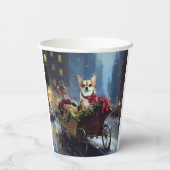 chihuahua kerst feestelijk seizoen papieren bekers (Achterkant)
