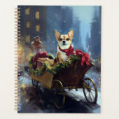 chihuahua kerst feestelijk seizoen planner (Voorkant)