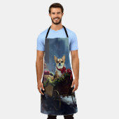 chihuahua kerst feestelijk seizoen schort (Gedragen)