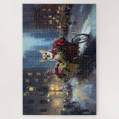 Chihuahua Kerst Feestelijke Periode Legpuzzel (Verticaal)