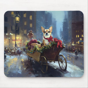 Chihuahua Kerst Feestelijke Periode Muismat