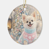 Chihuahua Kerst Ornament (Links)