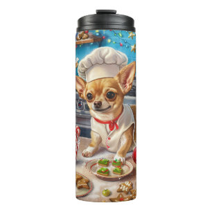 Chihuahua Kerstbakken: Festieve Kerstmis Thermosbeker