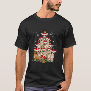 Chihuahua Kerstboom Hond Santa Merry Pugmas Xm T-shirt