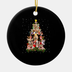 chihuahua kerstboom xmas gift chihuahua keramisch ornament