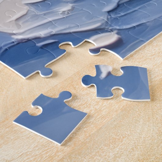 Chihuahua Kerstboot Vakantie Legpuzzel (Zijkant)