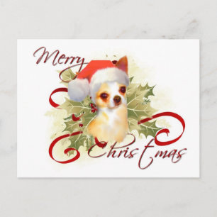 Chihuahua-kerstBriefkaart Feestdagenkaart