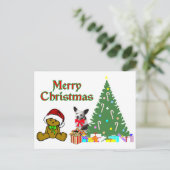 Chihuahua-kerstBriefkaarten Feestdagenkaart (Staand voorkant)